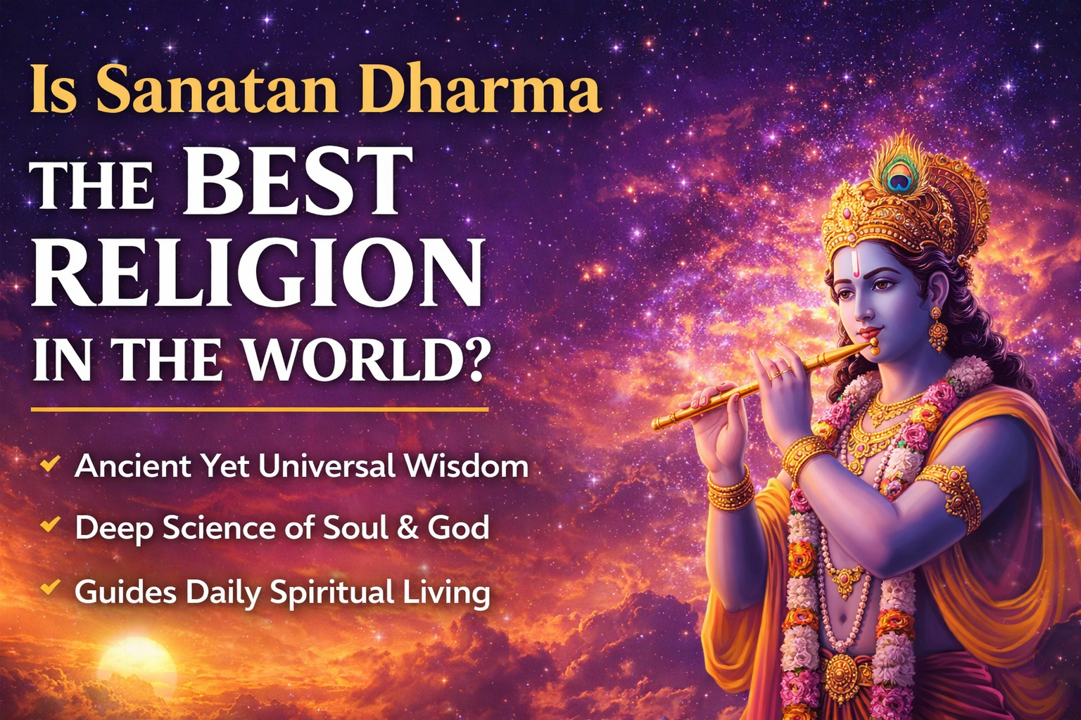Is Sanatan Dharma the Best Religion in the World?