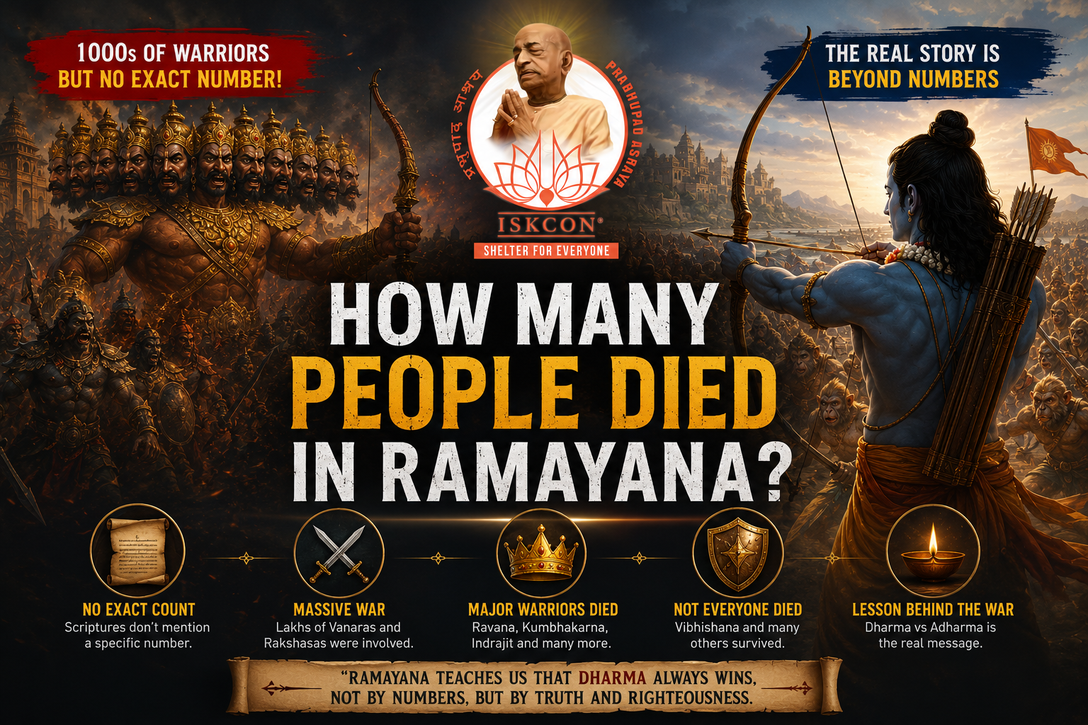 how many people died in Ramayana